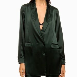 Silk Laundry Relaxed Blazer Size Small